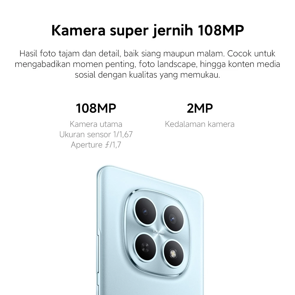 Hasil foto kamera 108MP Redmi Note 15 sangat tajam