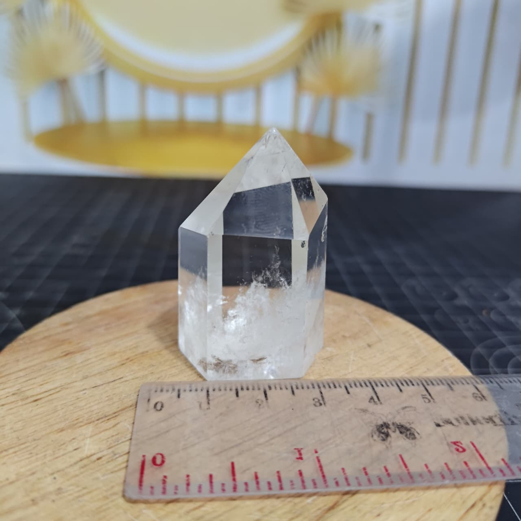 Jual Natural Pointer/Tower Fat Clear Quartz Top Grade (6) | Shopee ...