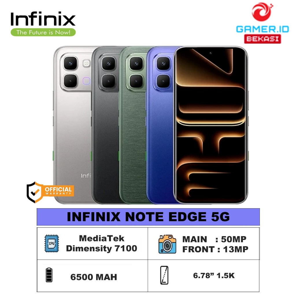 Jual INFINIX Note Edge 5G 8/256GB 1.5K MediaTek Dimensity 7100 | Shopee ...
