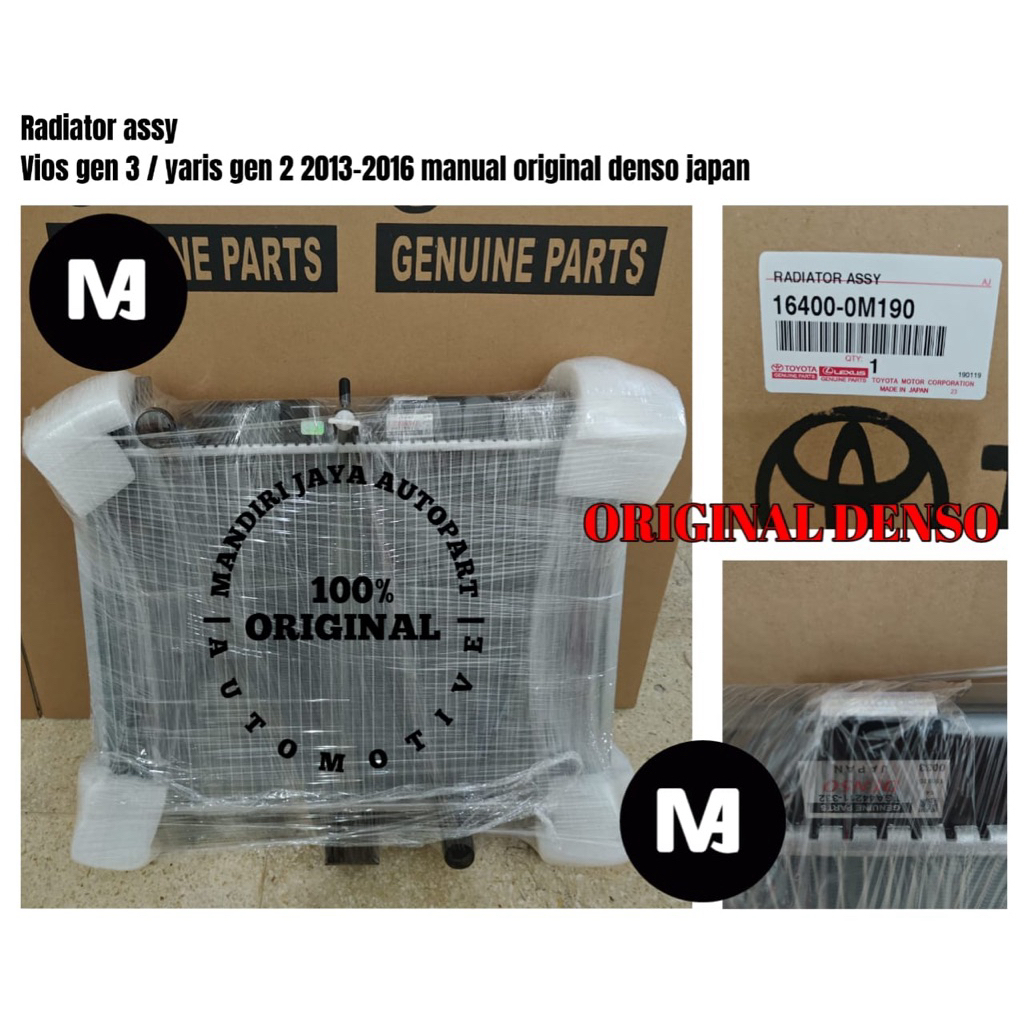 Jual RADIATOR ASSY VIOS GEN 3 / YARIS GEN 2 TOYOTA TAHUN 2013 2016 ...