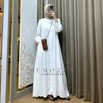 Mayza Dress Rayon Tangan Kerut A Line