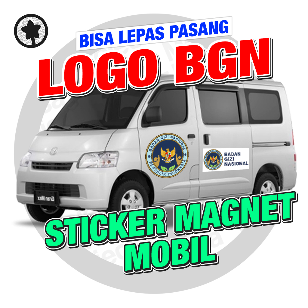 Jual STIKER MAGNET LOGO BGN | BADAN GIZI NASIONAL/MBG | STICKER ...