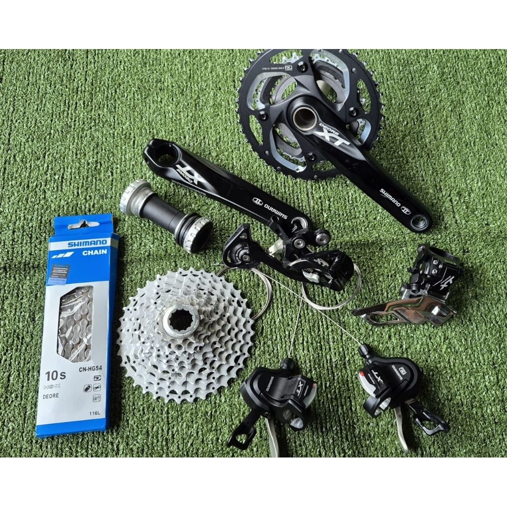 Jual Groupset Mini Shimano Deore XT M780 3x10 Speed HT2 Crank Shifter ...