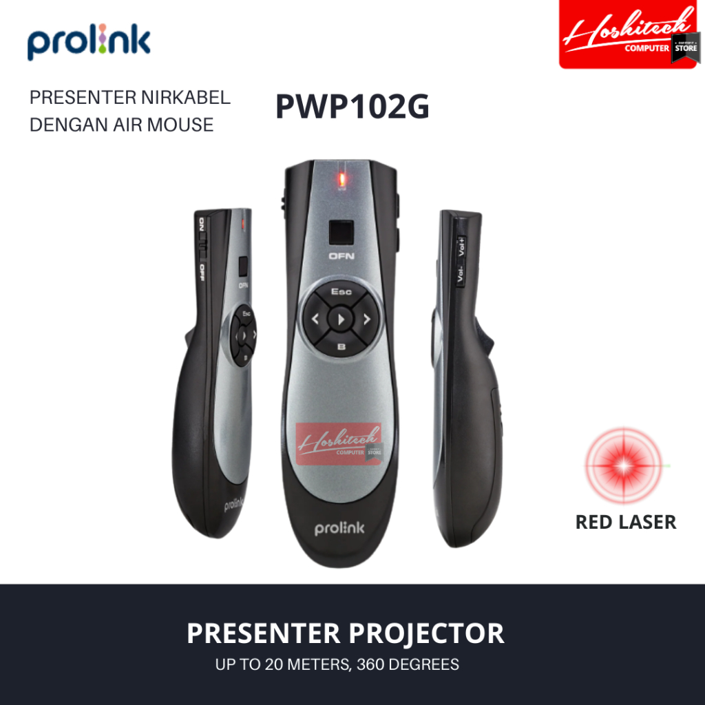 Jual Prolink Laser pointer PWP 102G 106G 108G Wireless Presenter 2.4 ...