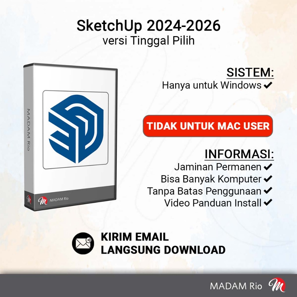 SketchUp Pro 2026 2025 2024 Full Versi Permanen