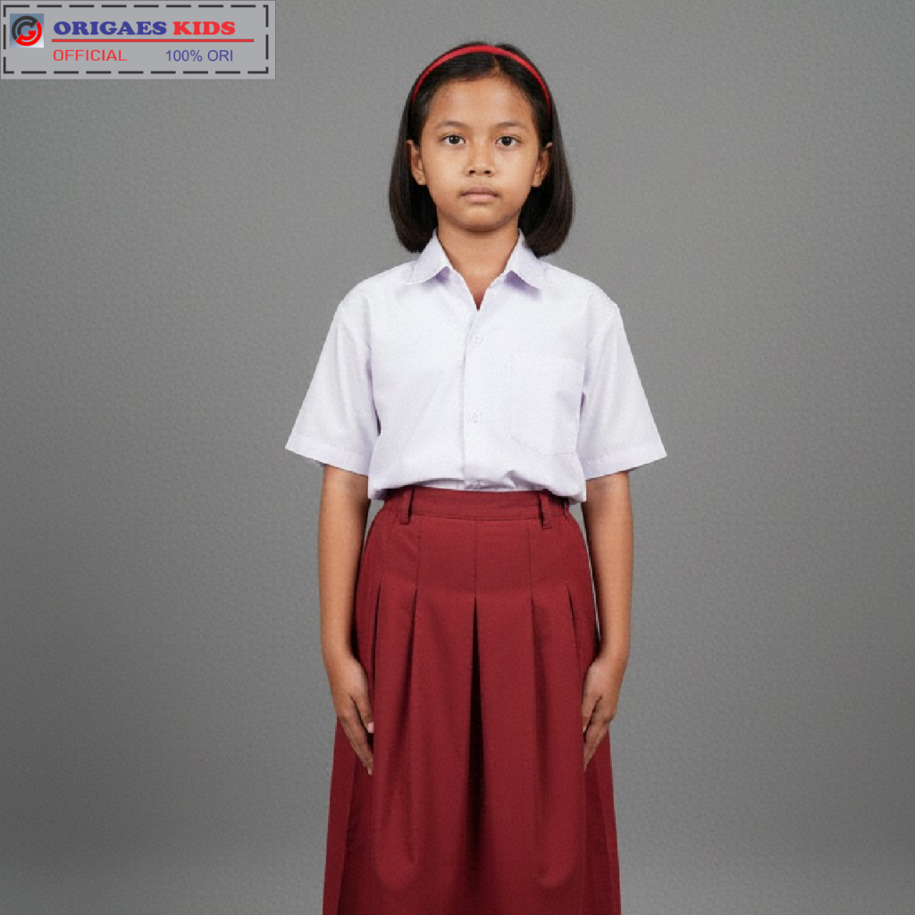 Jual ORIGAES KIDS - Seragam kemeja sekolah sd mi putih polos laki dan ...