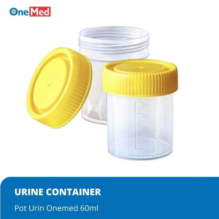 Jual OneMed Urine Container / Pot Urine 60ml Non Steril AN | Shopee ...