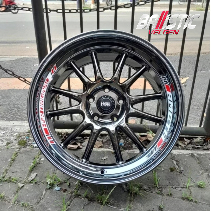 Jual VELG RING 18 BLACK CHROME HSR WHEEL AMETH R18 PCD 5X114,3 COCOK ...