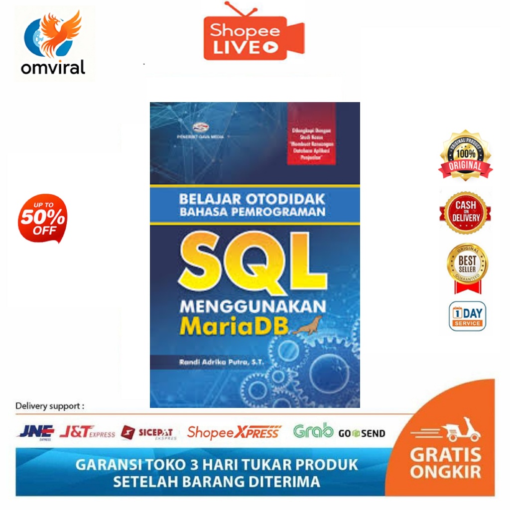 Jual [OV125] Buku Belajar SQL Query MariaDB untuk Pemula | Otodidak ...