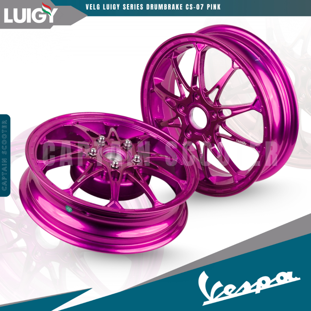 Jual LUIGY Rims VELG CS07 CS-07 Drumbrake Series PINK Model MK M10 ...