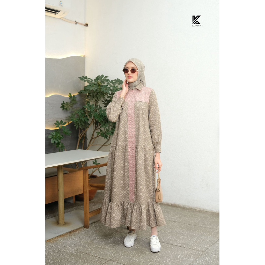 Jual DELIA MIDI DRESS KORINA ORIGINAL | Shopee Indonesia
