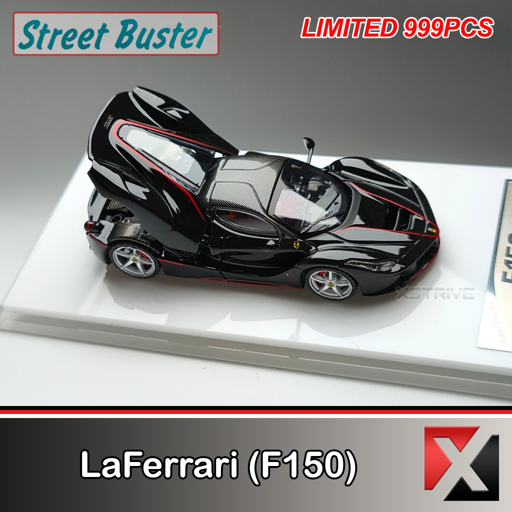 Jual Street Buster 1:64 LaFerrari (F150) Black Coupe Openable