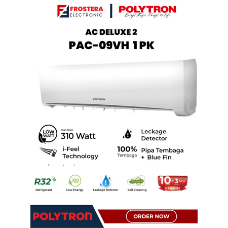 Jual POLYTRON Deluxe 2 AC 1 PK PAC 09VH AC Split Low Watt R32 | Shopee ...