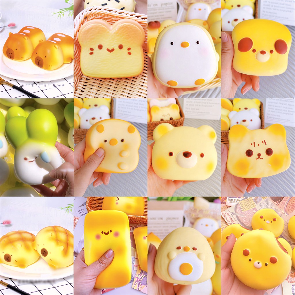 Jual Squishy KEKE Slow Rising Roti Kucing Cupcake kitty Piyo Cute Pig ...