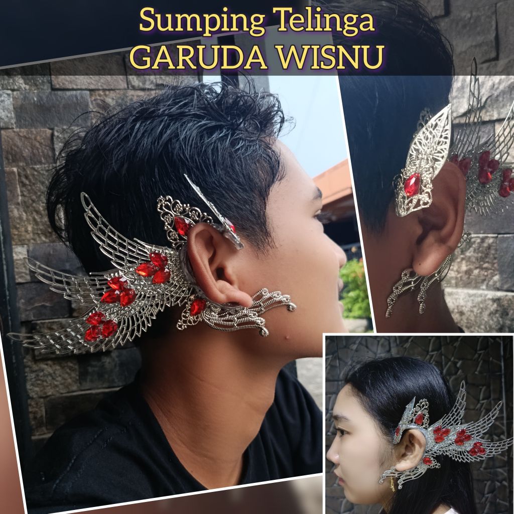 Jual Sunping Telinga/(GARUDA WISNU) Sumping jaranan/earpiece | Shopee ...