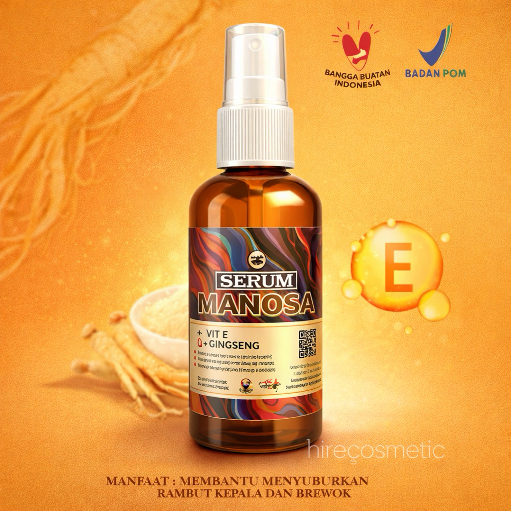 Jual Hair Serum Manosa 50ml BPOM Penumbuh Rambut & Penguat Akar Rambut ...