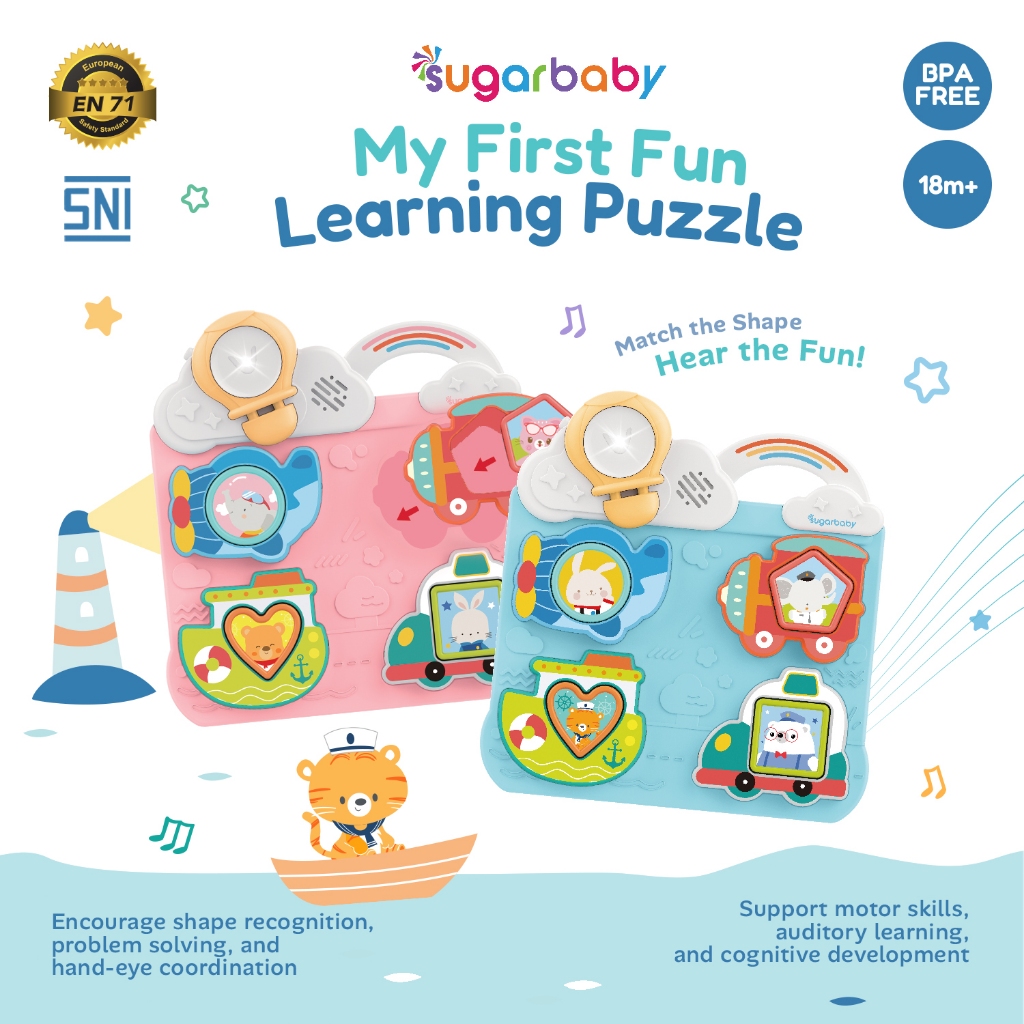 Jual Sugarbaby My First Fun Learning Puzzle Baby Toys Mainan Edukasi ...