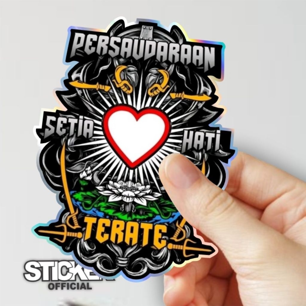 Jual stiker 2d hologram setia hati, SH, stiker tumbler, leptop, hp ...