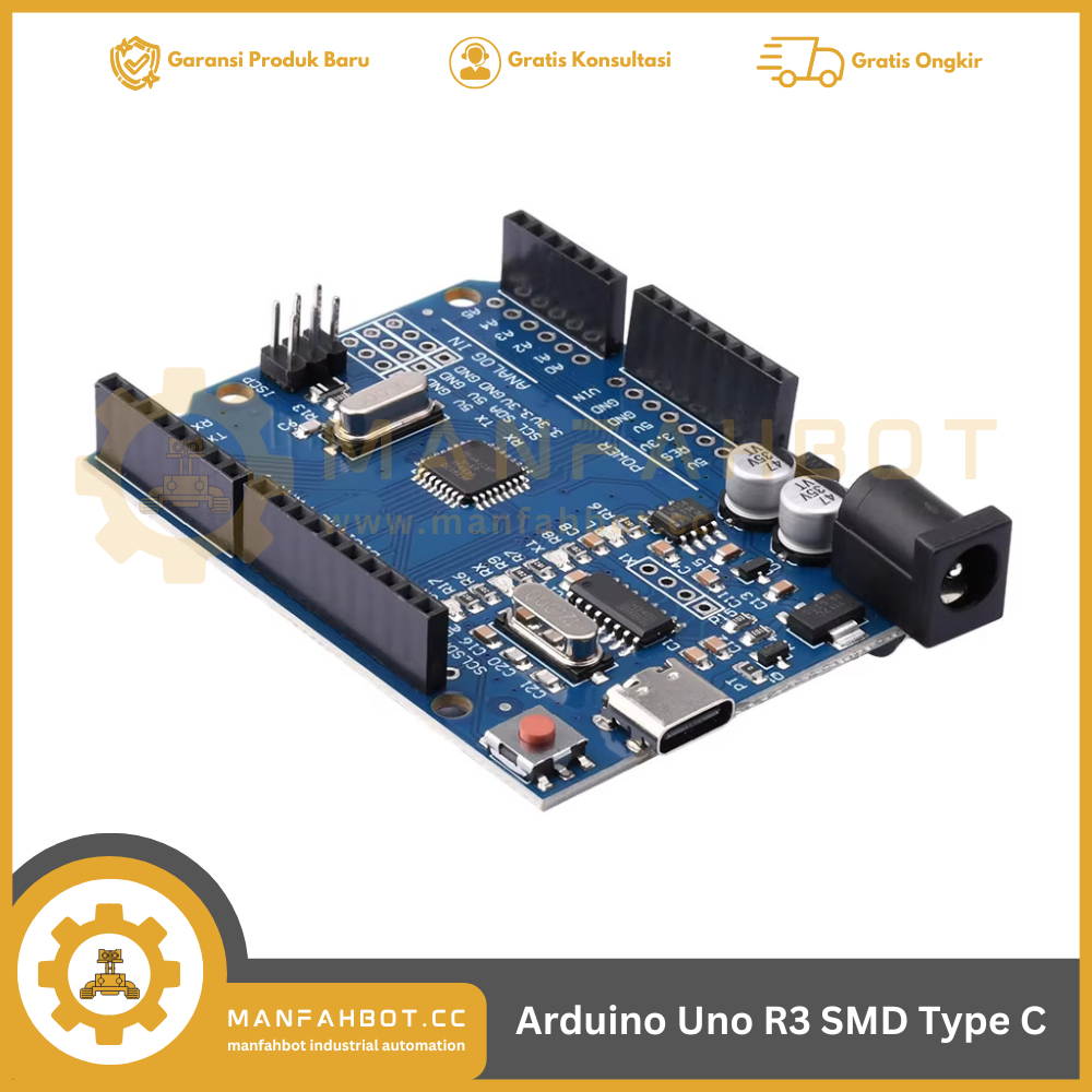 Jual Arduino Uno R3 Type C ATmega328P CH340 Board Development | Shopee ...