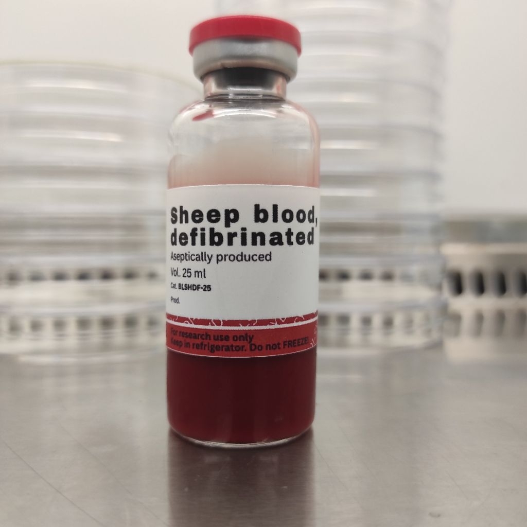 Jual Sheep Blood, defibrinated/darah domba defibrinasi untuk pembuatan ...