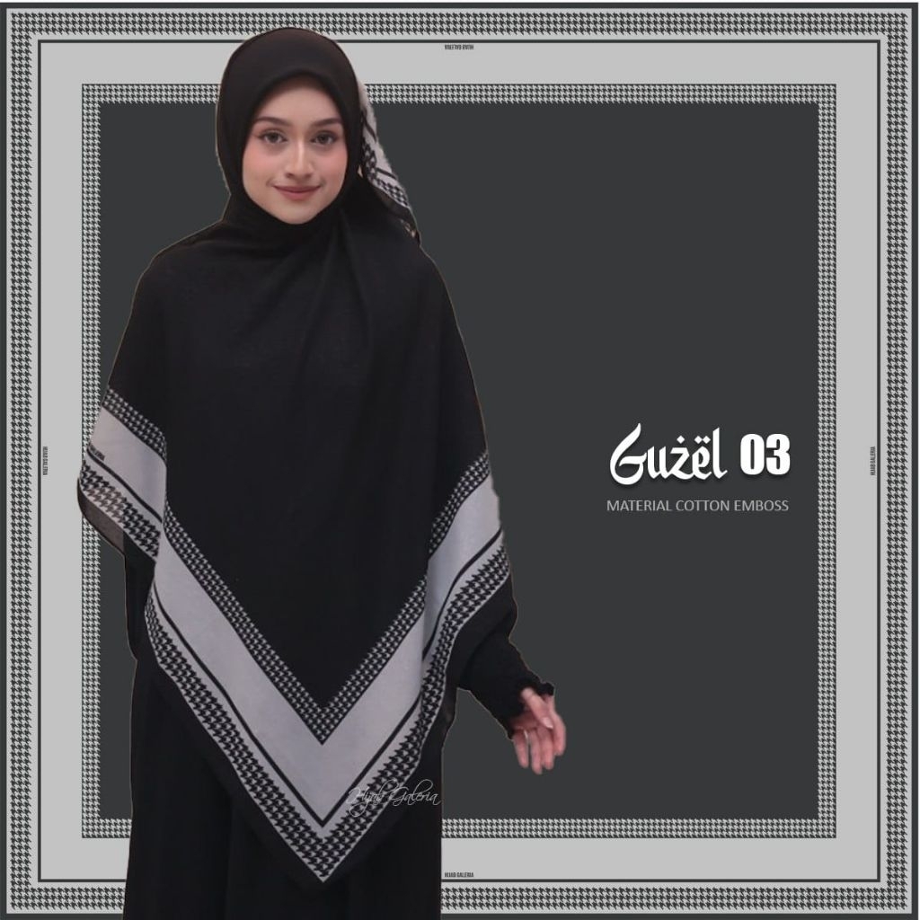 Cotton Guzel By HIJAB GALERIA Size 140×140cm Syar'I