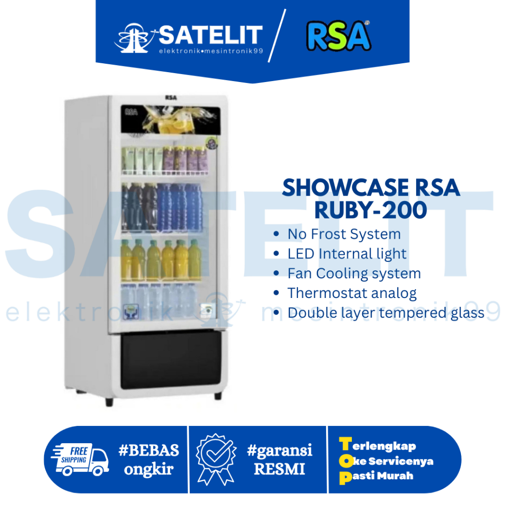 Jual Showcase RSA RUBY-200 | Display Pendingin Ringkas & Hemat Listrik ...