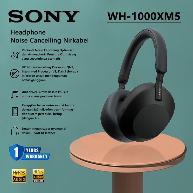 Jual Headphone Bluetooth Aurrabs WH-1000XM5 The Best Wireless Noise ...