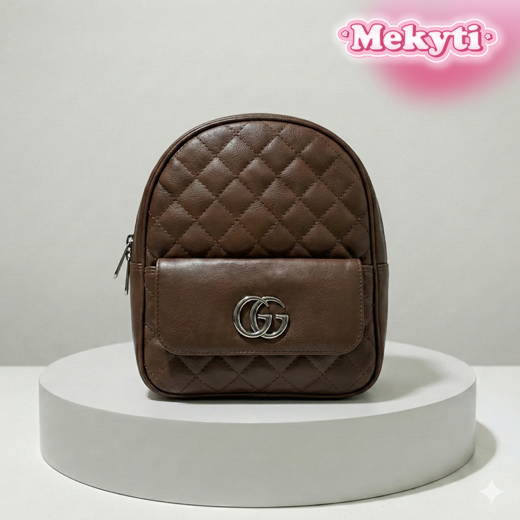 Jual MEKYTI – Ransel Choco Quilted | Tas Ransel Wanita Aesthetic Elegan ...