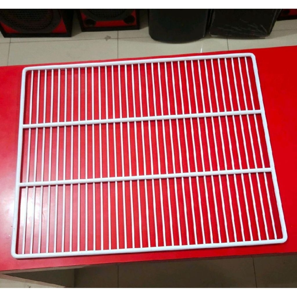 Jual RAK SHOWCASE GEA 2 PINTU JUMBO UKURAN 63X51CM ORIGINAL BESI PUTIH ...