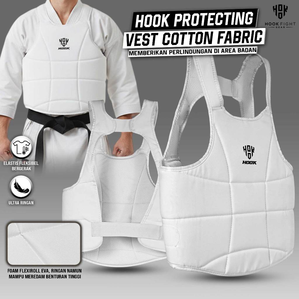 Jual Body Protector Hook Karate Pelindung Badan Dada Karate Model Kaos ...