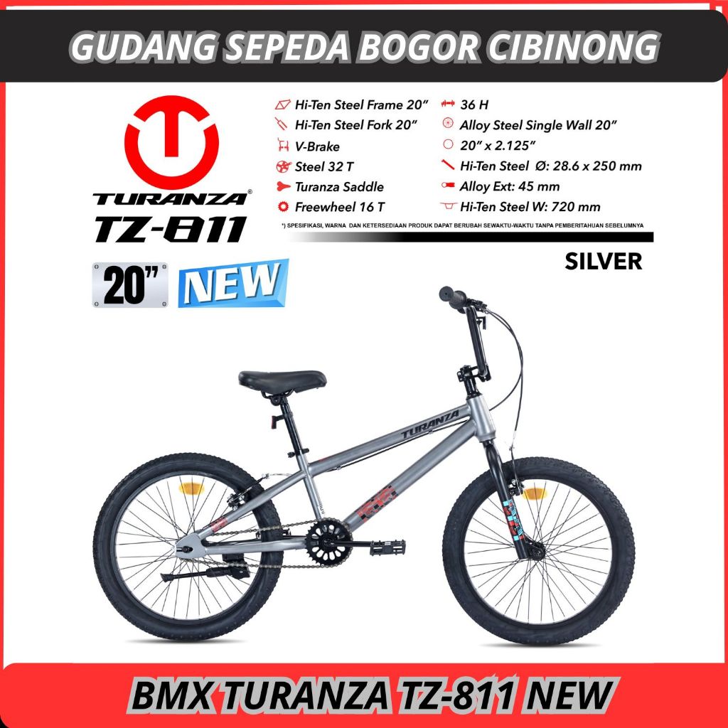 Jual Sepeda Bmx 20 TURANZA TZ 811 NEW 2026 | Shopee Indonesia