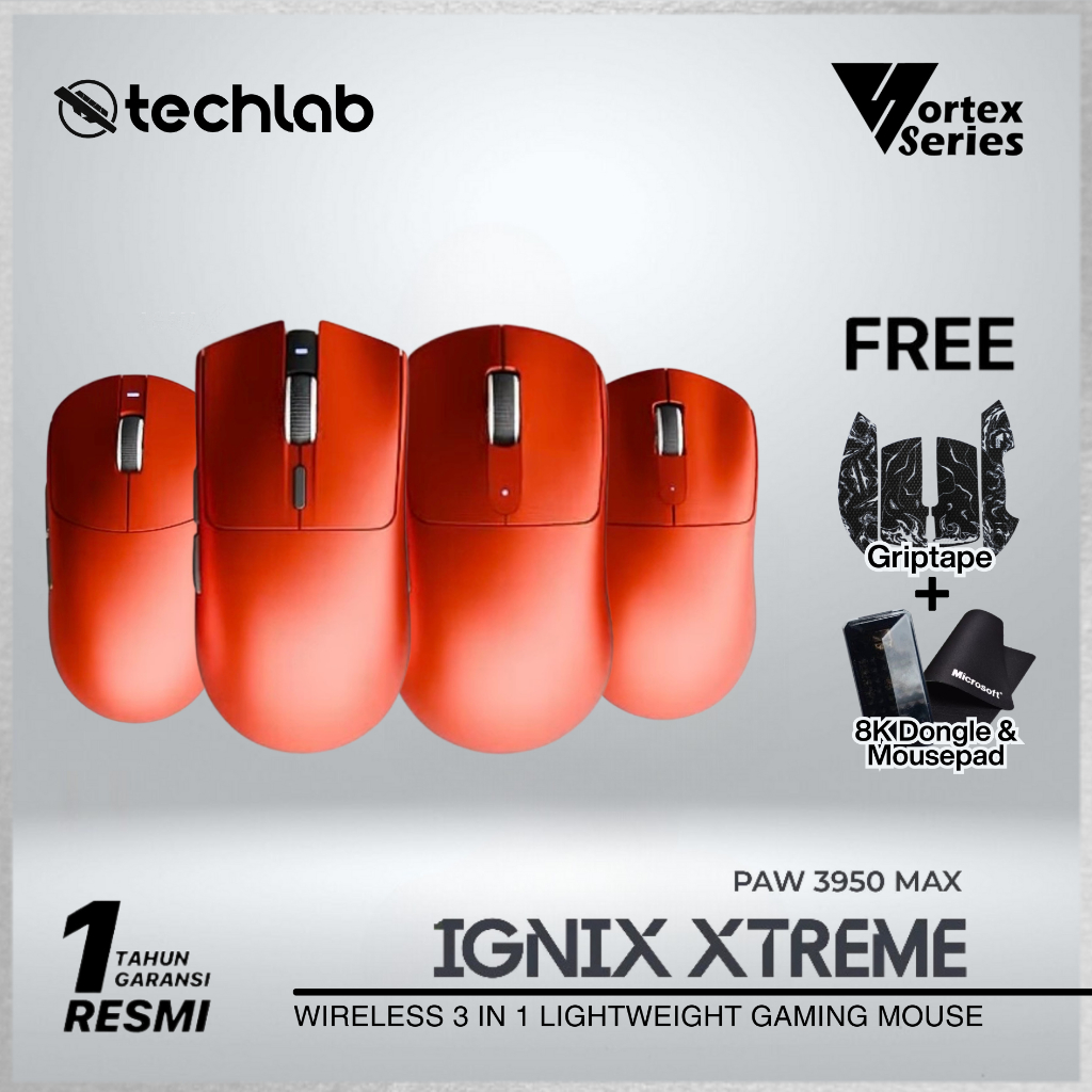 Jual VortexSeries IGNIX Xtreme F1/F3/F5/F7 Ultralight Wireless Mouse ...