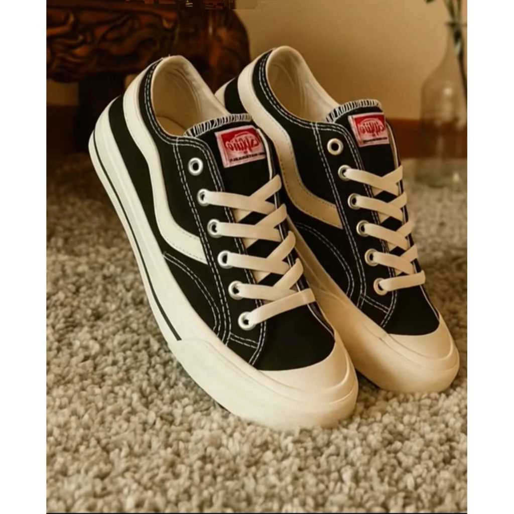 BETS SELLER Sepatu Sneakers New Publik Low Black Natural White Unisex PREMIUM QUALITY Sepatu Sekolah Sepatu Casual Trendy