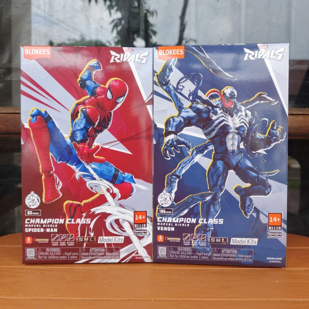 Jual Blokees Marvel Rivals Champion Class Spiderman & Venom Blokees ...