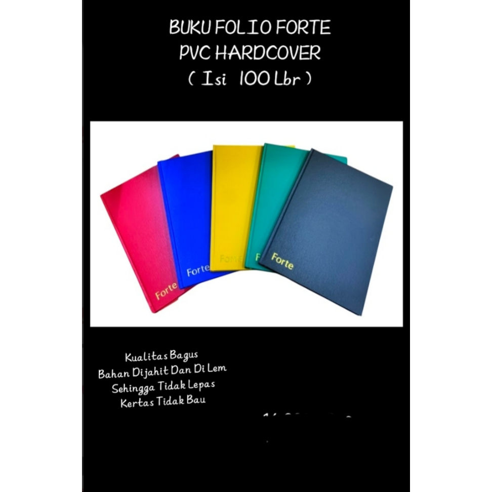 Jual BUKU FOLIO FORTE PVC HARDCOVER 100 LEMBAR HARGA 1 BUKU | Shopee ...