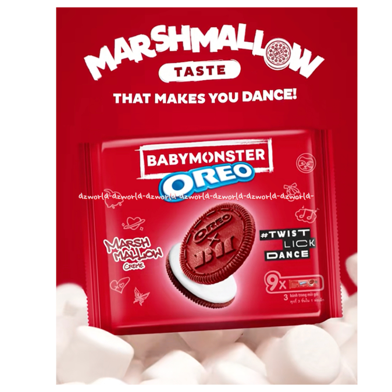 Jual Oreo Babymonster 220gr Marsh Mallow Twist Lick Dance Biskuit ...