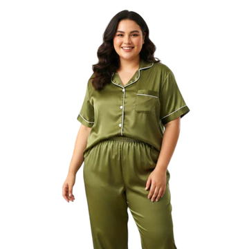 Setelan Baju Tidur Wanita Dewasa CP Jumbo Satin Velvet Ld120