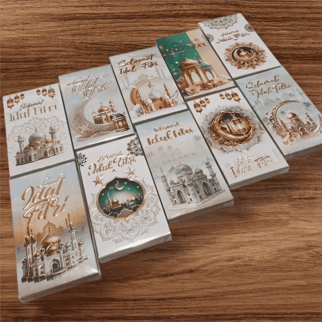 3D 25 PCS Amplop / Angpao Lebaran/ Idul Fitri Foil Exclusive Amplop Lebaran Idul Fitri Panjang Isi 25pcs Angpao lebaran idul fitri
