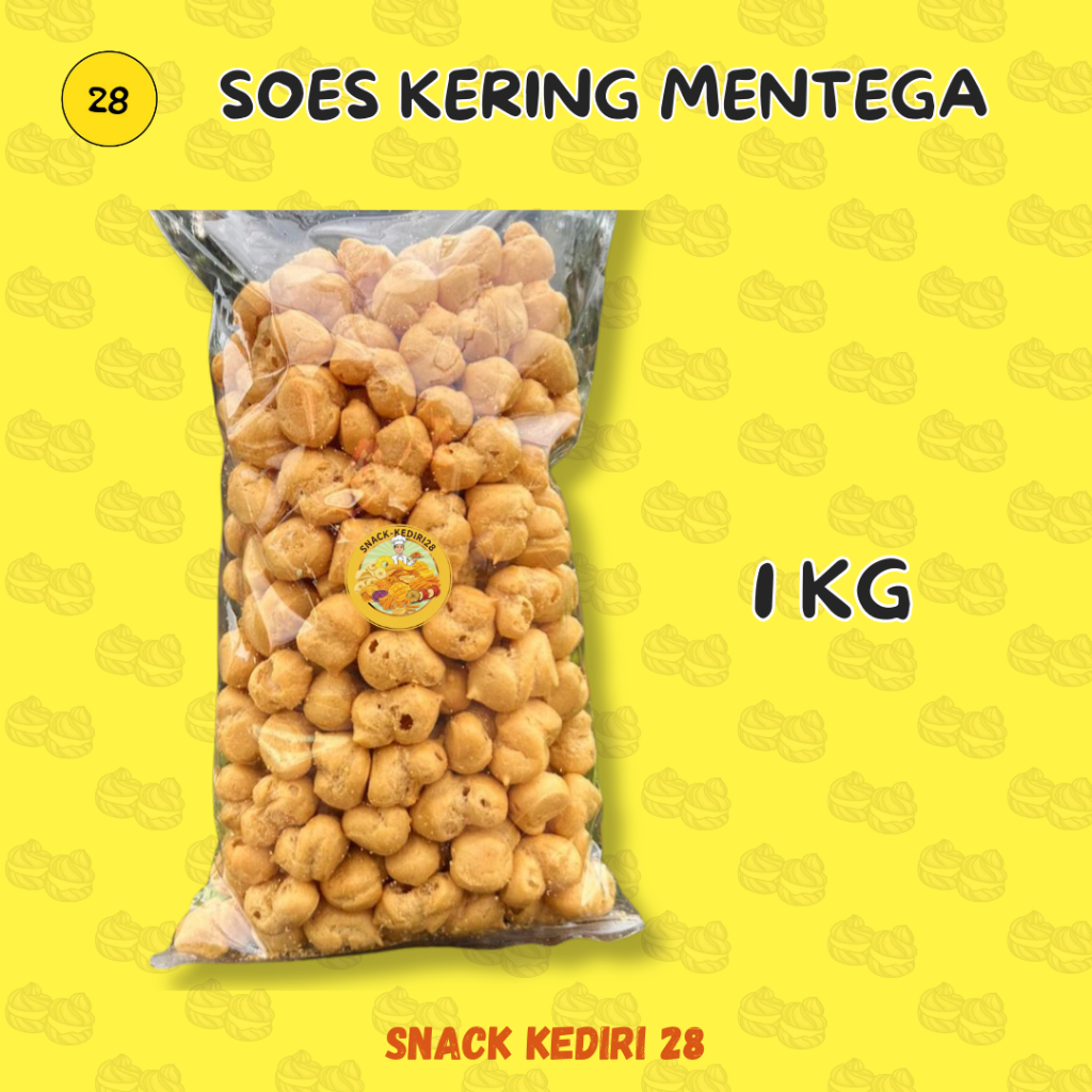 Jual Snack Kue Soes Kering Mentega Kemasan 1kg | Shopee Indonesia