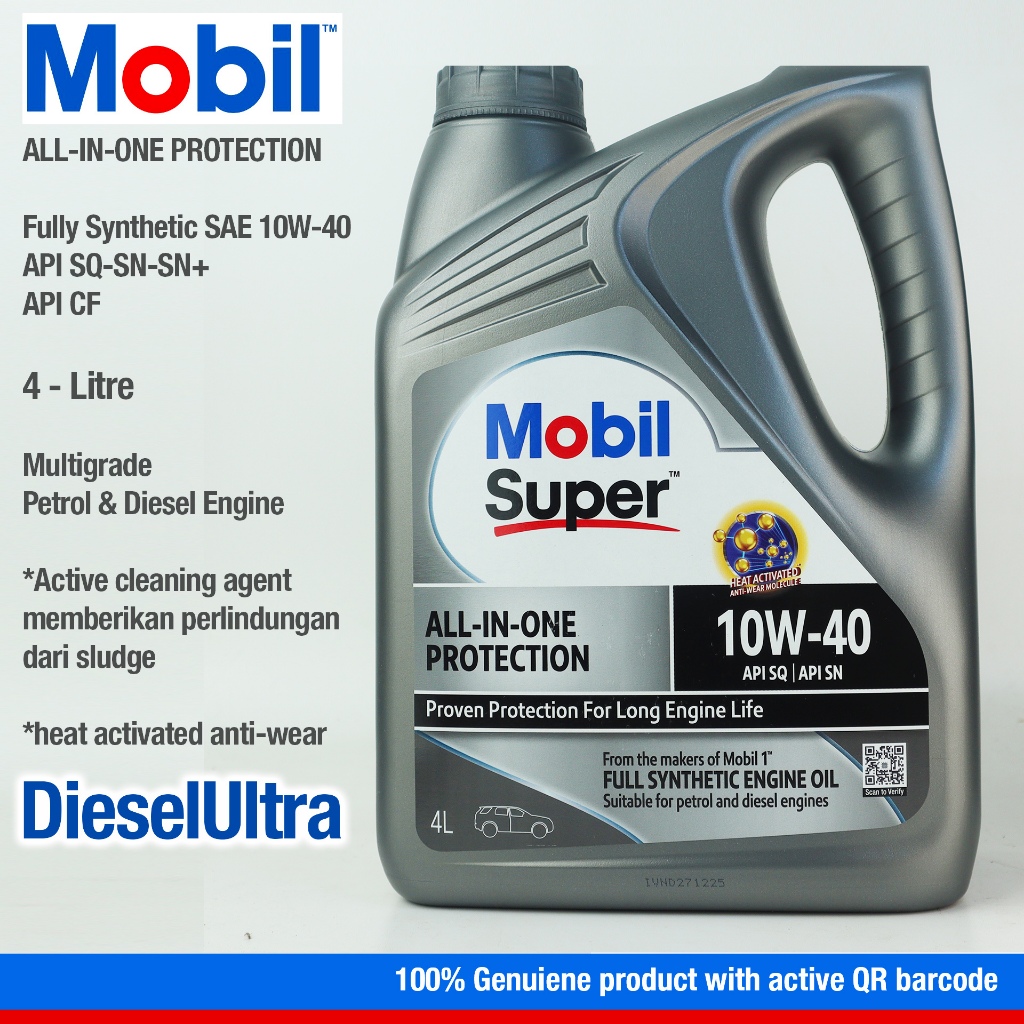 Jual Mobil Super 10W40 All In One Protection Fully Synthetic Bensin ...