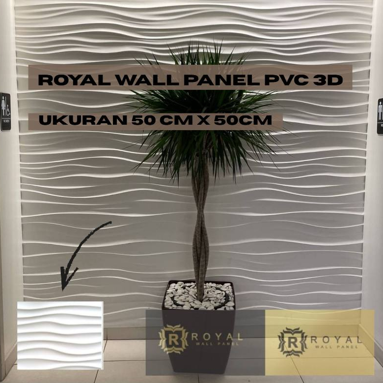 Jual Royal wall panel pvc 3d ukuran 30cm x 30cm | Shopee Indonesia