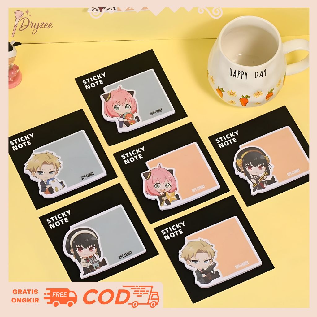 Jual Sticky Note Anya Spy X Family Memo Lucu Aesthetic Anime Kertas ...