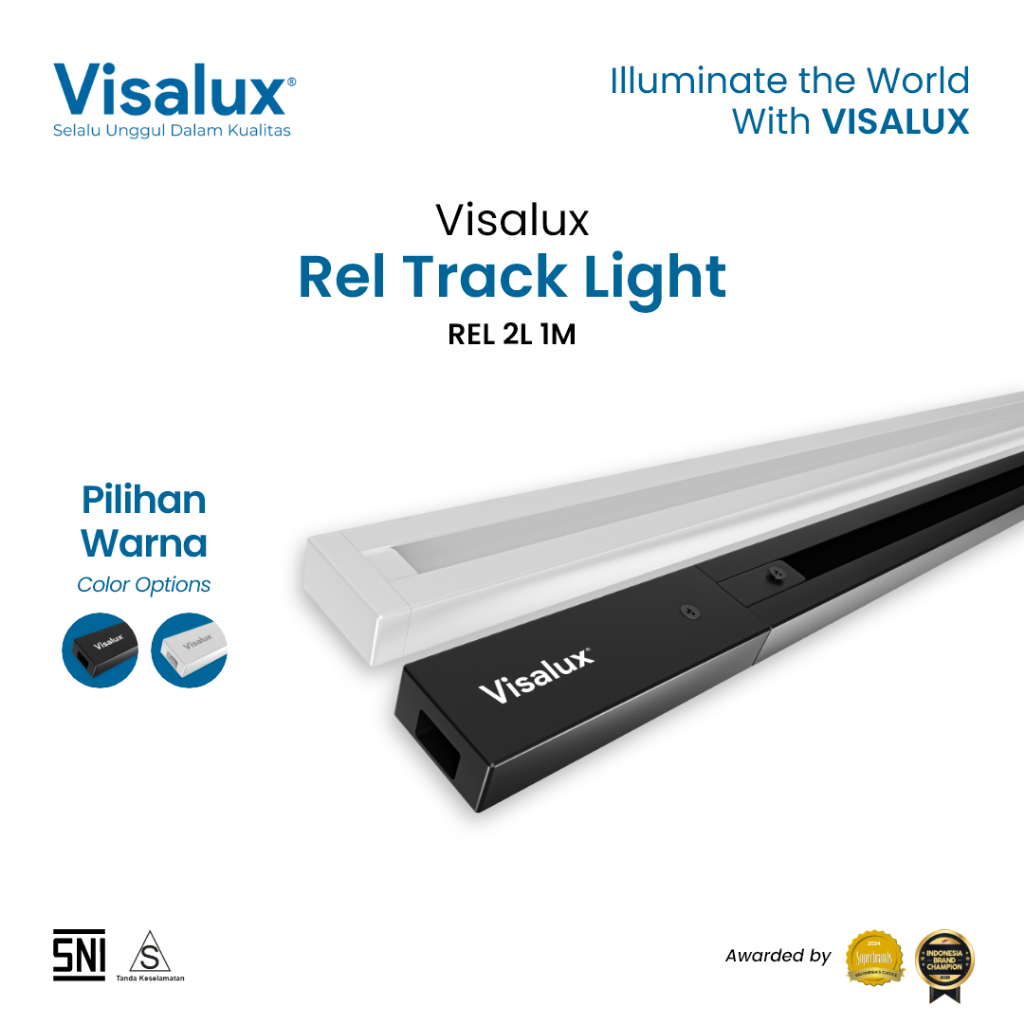 Jual Visalux Rell Track Light 1 Meter - Rel khusus Lampu Sorot ...