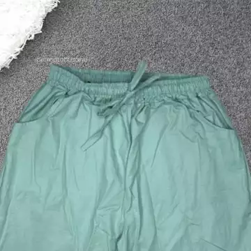 Celana Kulot Wanita Sena Polos All Size Fit TO XXXL Linen Wide Highwaist Pants Basic Korean