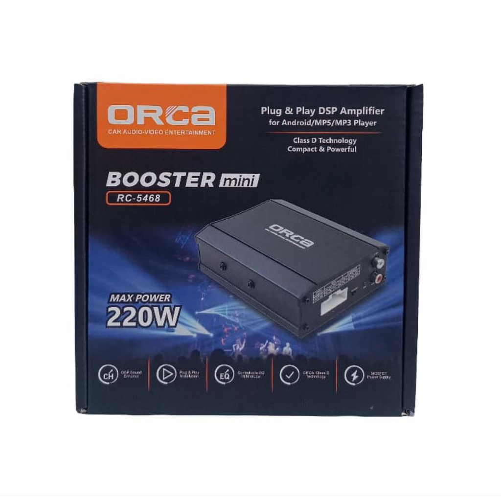 Jual DSP Amplifier Plug & Play Android Receiver ORCA Booster Mini, DSP ...