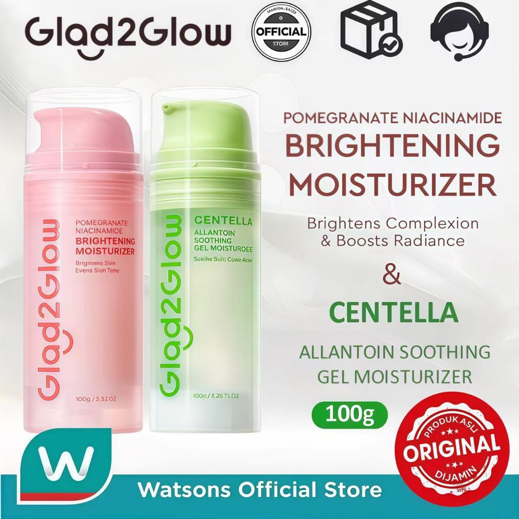 Paket Hemat 2in1 Glad2Glow Brightening & Soothing Moisturizer