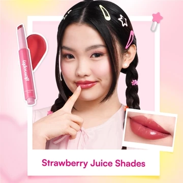 New Launch Glowsophy 2Pcs Color Crush Juicy Tinted Lip Balm Pelembab Bibir Glossy Pigmented