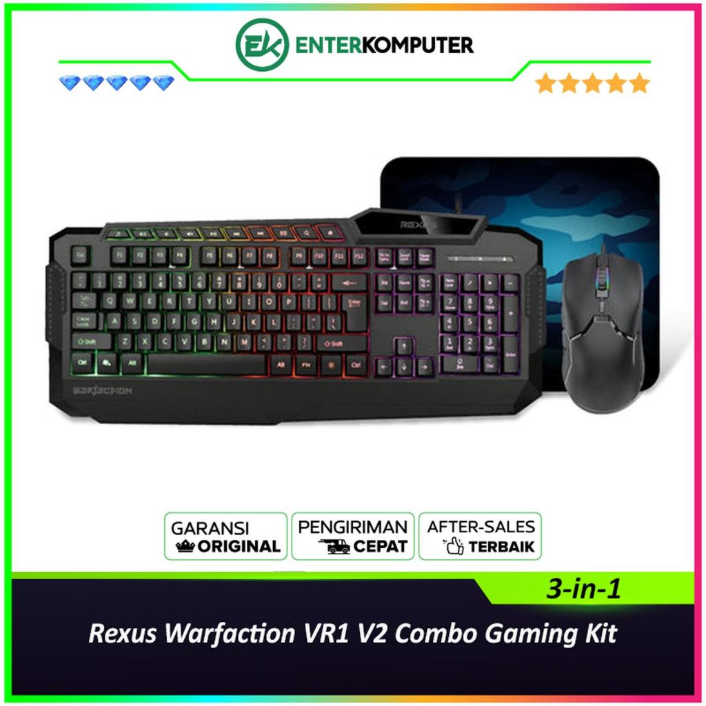 Jual Rexus Warfaction VR1 V2 3-in-1 Combo Gaming Kit | Shopee Indonesia