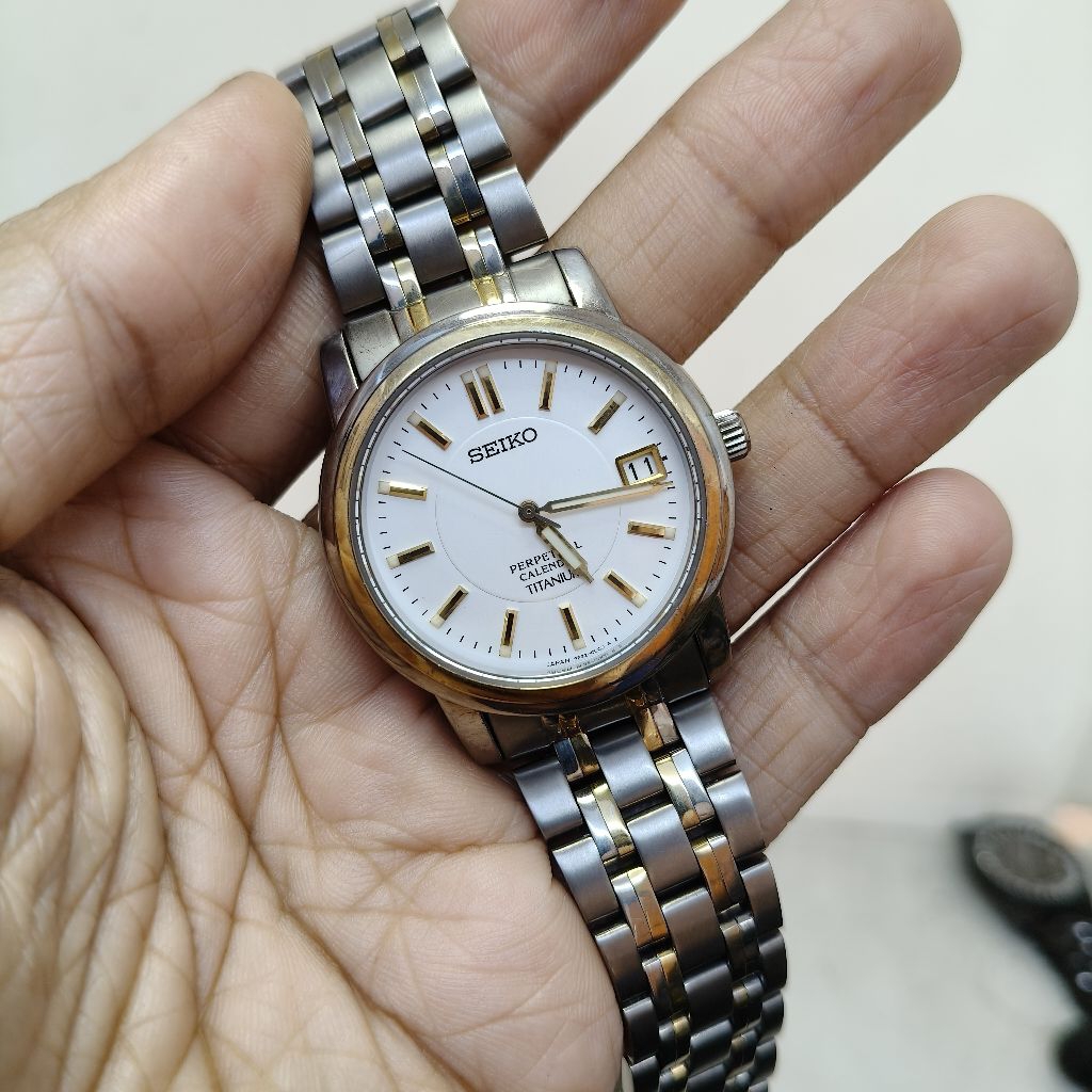 Jual Seiko Perpetual Calendar Titanium Rare Item | Shopee Indonesia