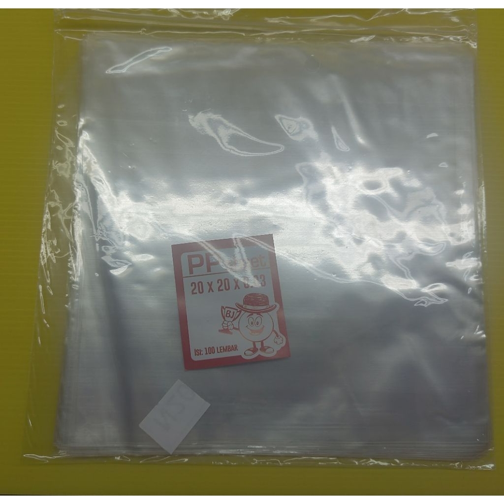Jual ISI 100 LEMBAR / PLASTIK PP / LEMBARAN ROTI GULUNG UKURAN 15X15 ...